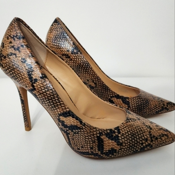Topshop 'Gemini 2' Snake Print Pointy Toe Pump Sz 6.5 - Picture 5 of 8